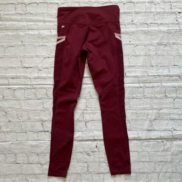 Motion 365 by Fabletics Maroon Athletic High Rise 25” Inseam Leggings - Picture 3 of 4